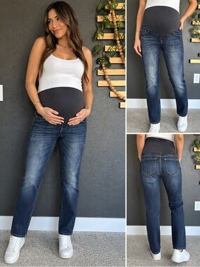 Old Navy Maternity Full Panel Skinny Jeans Dark Wash Size S